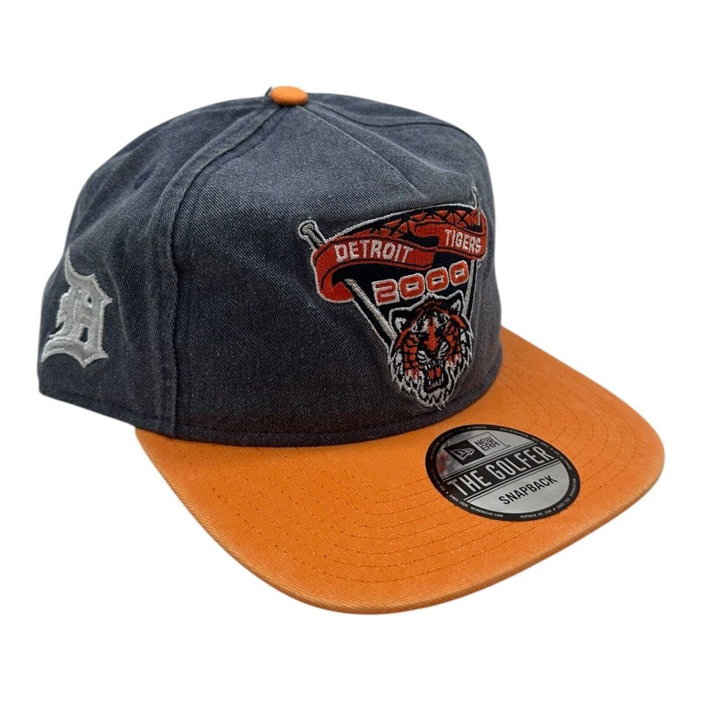 New Era The Golfer Detroit Tigers 2000 Snapback Hat Cap Faded Pigment Dye MLB